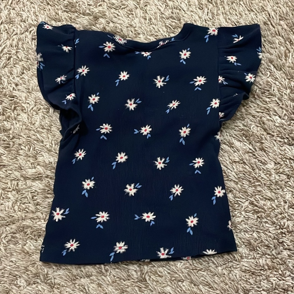Baby GAP Ribbed Flutter Top - Picture 2 of 3
